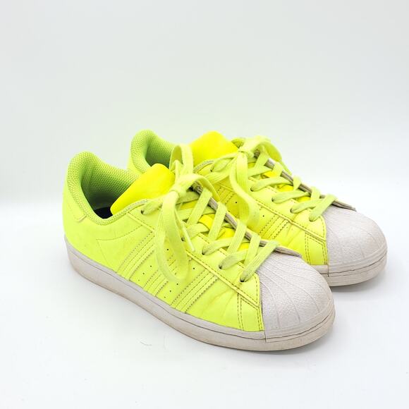 Adidas Superstar Semi Frozen Yellow Neon men\'s size 5 main image 8